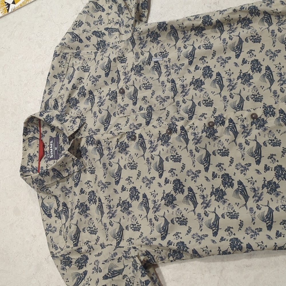 Simms short sleeve button down